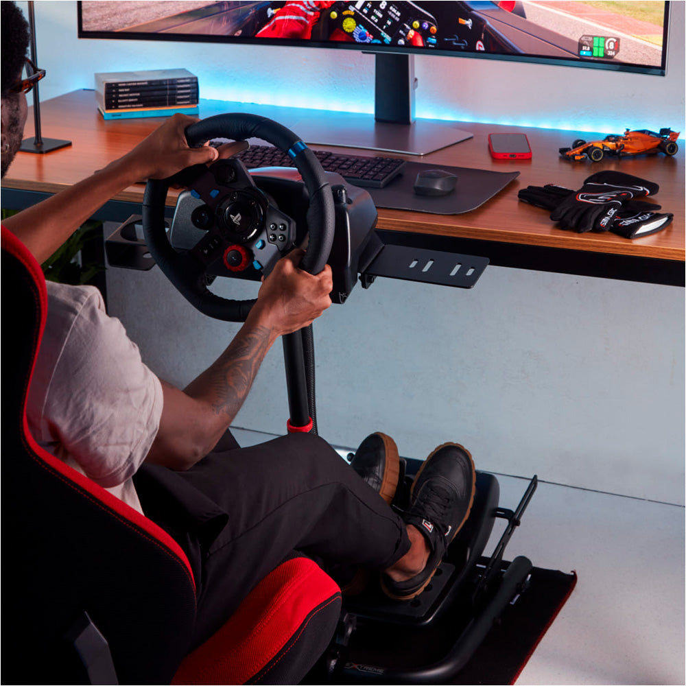 Suporte para Volante Simulador Extreme Simracing SPRO V3, Compatível com Logitech G27, G29, G920 e G923, Preto