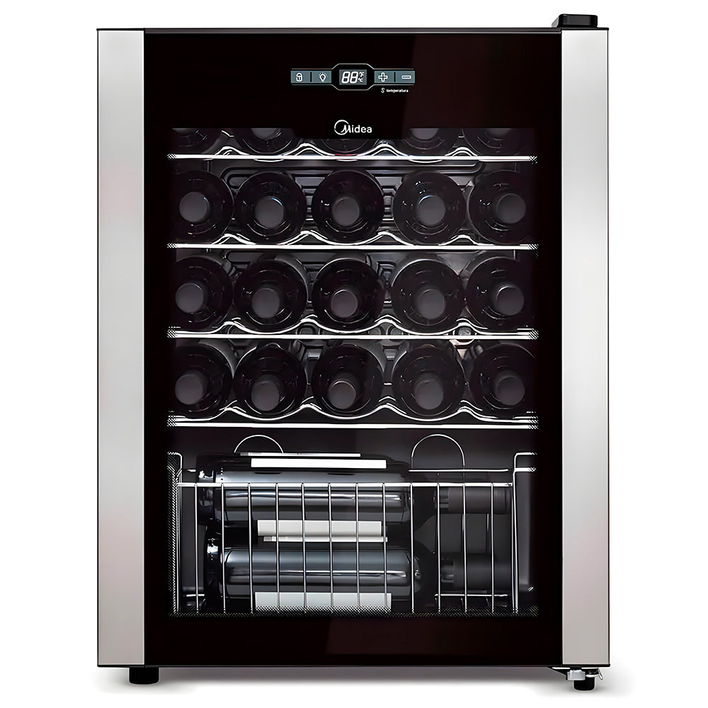 Adega Climatizada de Vinhos 24 Garrafas Midea WBB242, 220V