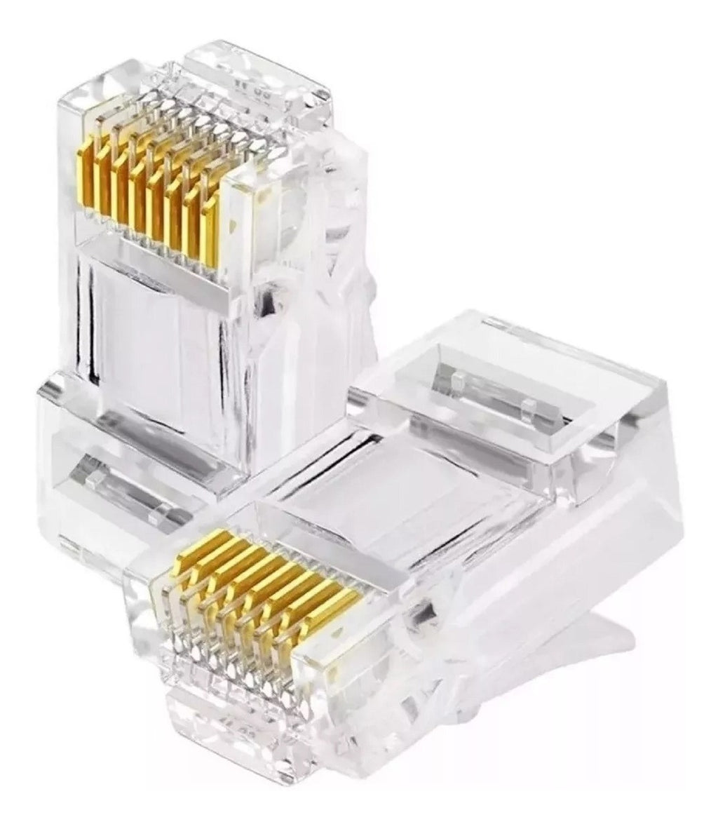Plug Conector Modular RJ-45 8 Vias Cat5