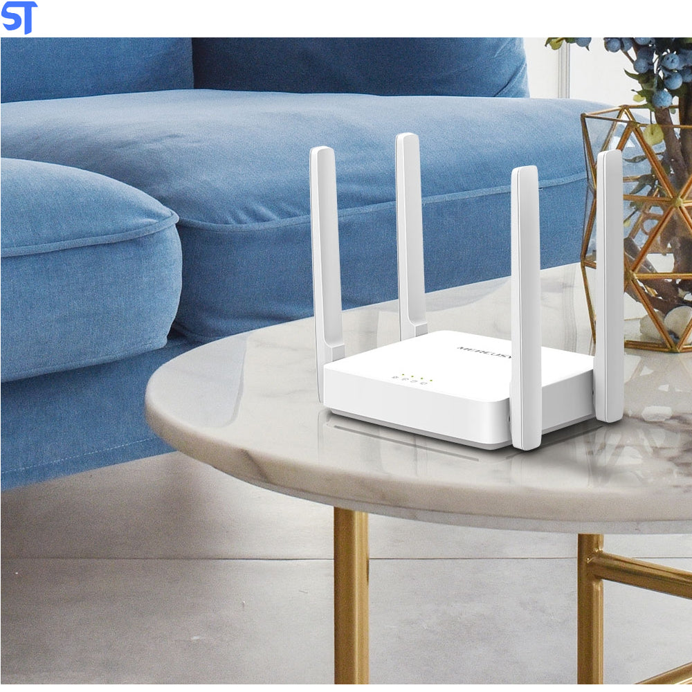 Roteador Mercusys Wireless Dual Band AC1200 AC10 Com 4 Antenas