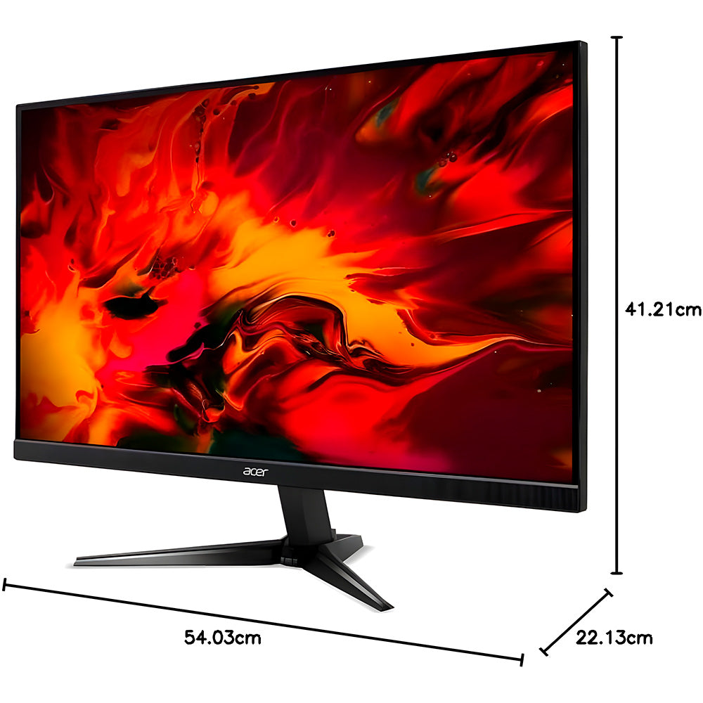 Monitor Gamer Acer Nitro 23.8" LED Full HD, 165Hz, 1ms, HDMI e DisplayPort, HDR, FreeSync Premium, VESA - QG241Y Pbiip
