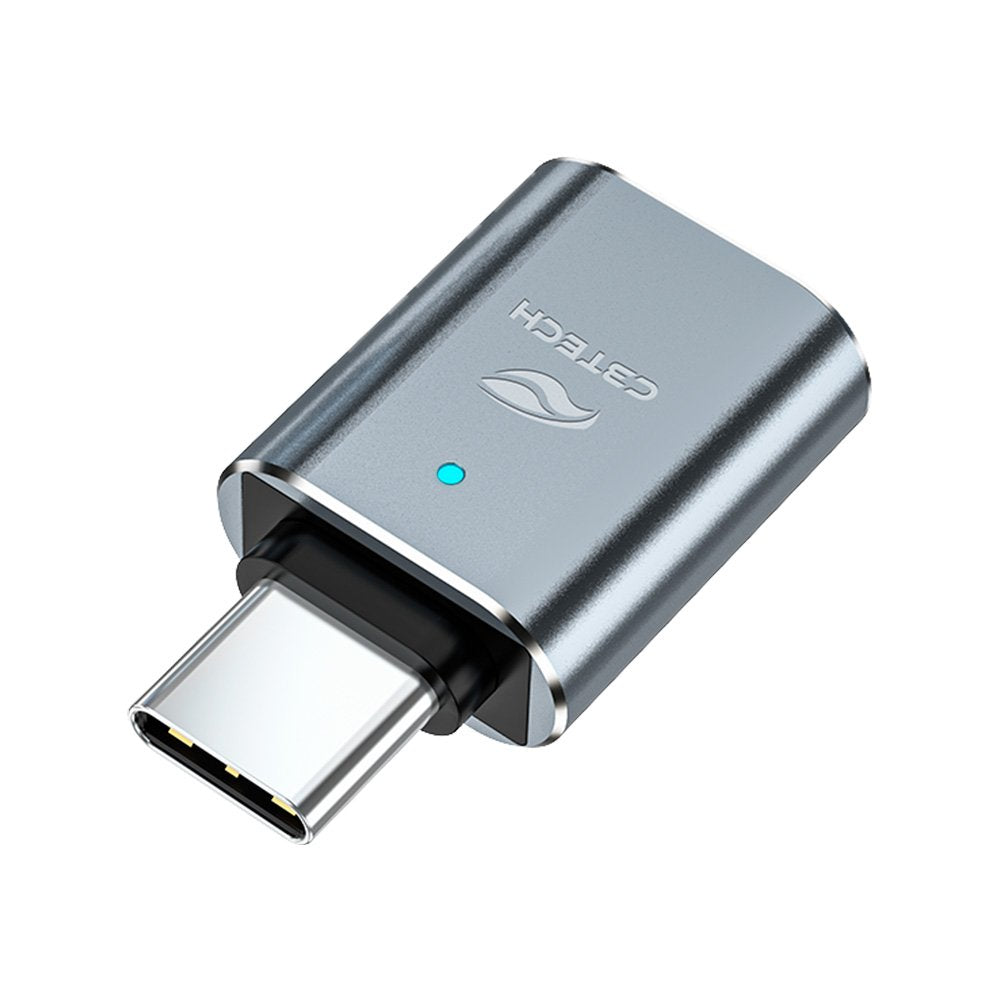 Adaptador OTG-20 C3Tech, USB-C Macho para USB-A Fêmea, USB 3.0 até 5 Gbps, Carregamento Rápido, Compacto