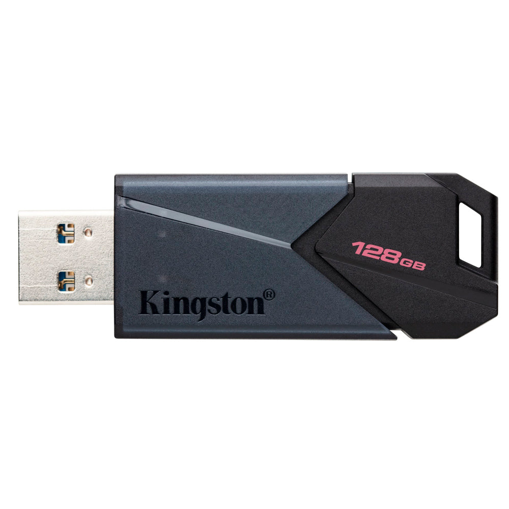 Pen Drive Kingston DataTraveler Exodia Onyx 128GB USB 3.2 Gen1, Preto Fosco, Tampa Deslizante - DTXON/128GB