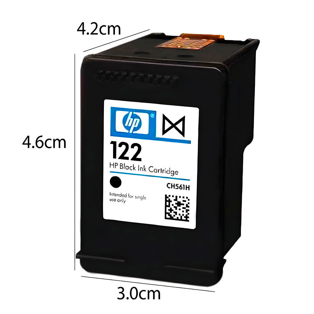 Cartucho de Tinta HP 122, Preto, Original, CH561HB, Para HP DeskJet 1000 2050 3050 2000