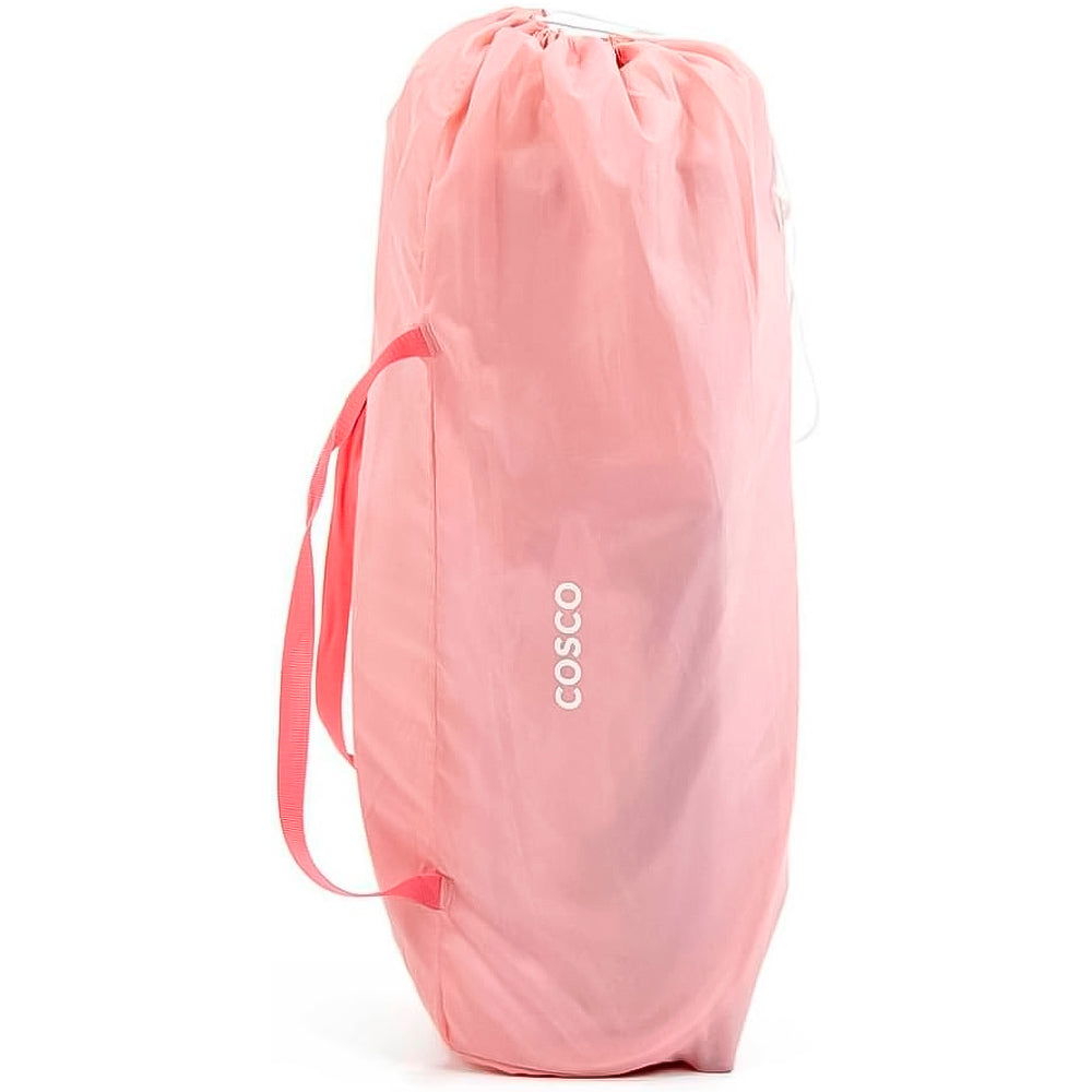 Berço Portátil Cosco Kids, Berço Nanny, de 0 a 18kg, Rosa Rajado