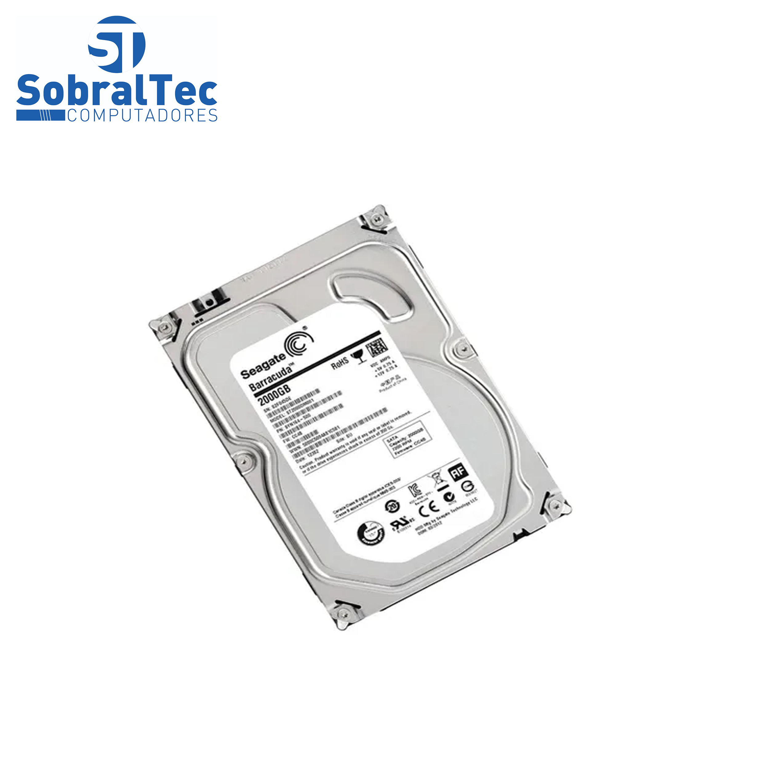 HD Interno Desktop 2TB Seagate ST2000DM001 Barracuda