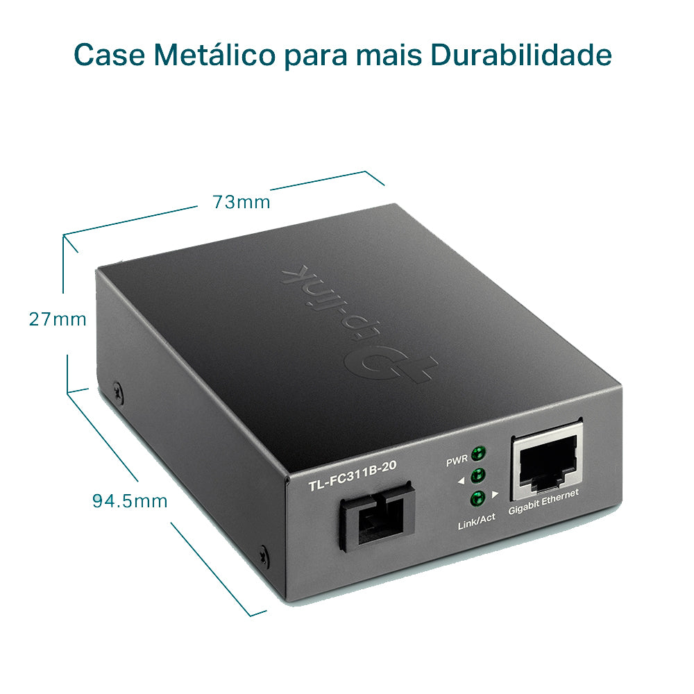 Conversor De Mídia TP-Link TL-FC311B-20 WDM Gigabit