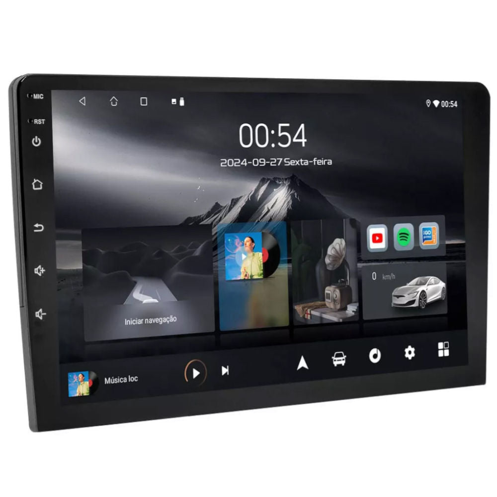 Central Multimídia Adak 9" PLAY-2964/G2 Quad-Core, 2GB DDR3, 32GB, Bluetooth, Tela QLED 1280x720 HD, G2 Play, Preto