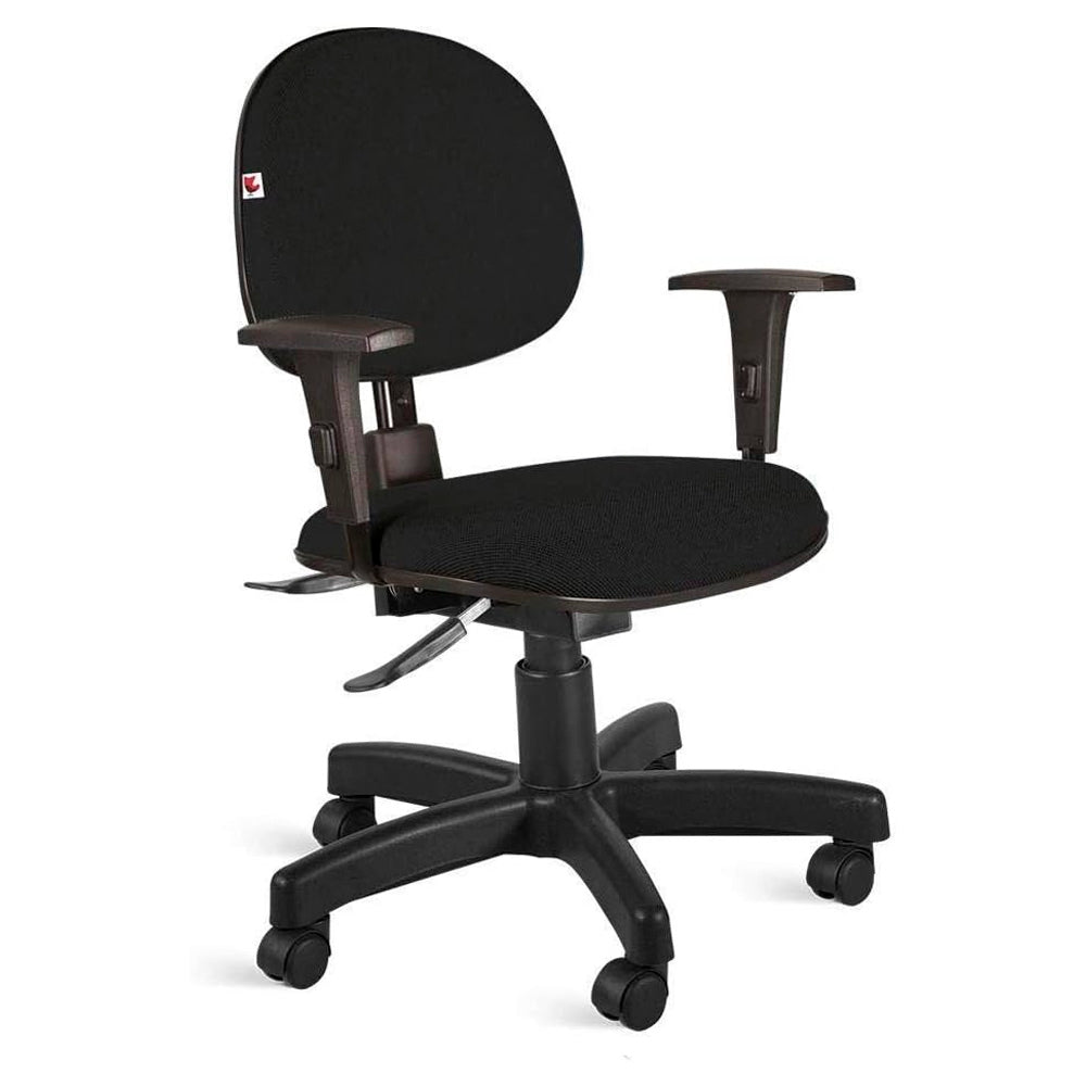 Cadeira Executiva Ergonômica-1910 Backsystem NR17 da ABNT Com Regulagem de Braço, Cor Tecido Preto (J.serrano )