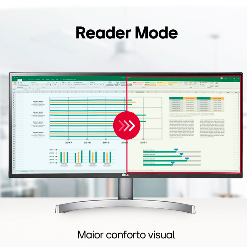 Monitor LG 29' IPS, Ultra Wide, Full HD, HDMI, VESA, Ajuste de Ângulo HDR 10, 99% sRGB, FreeSync, Som Integrado 29WK600