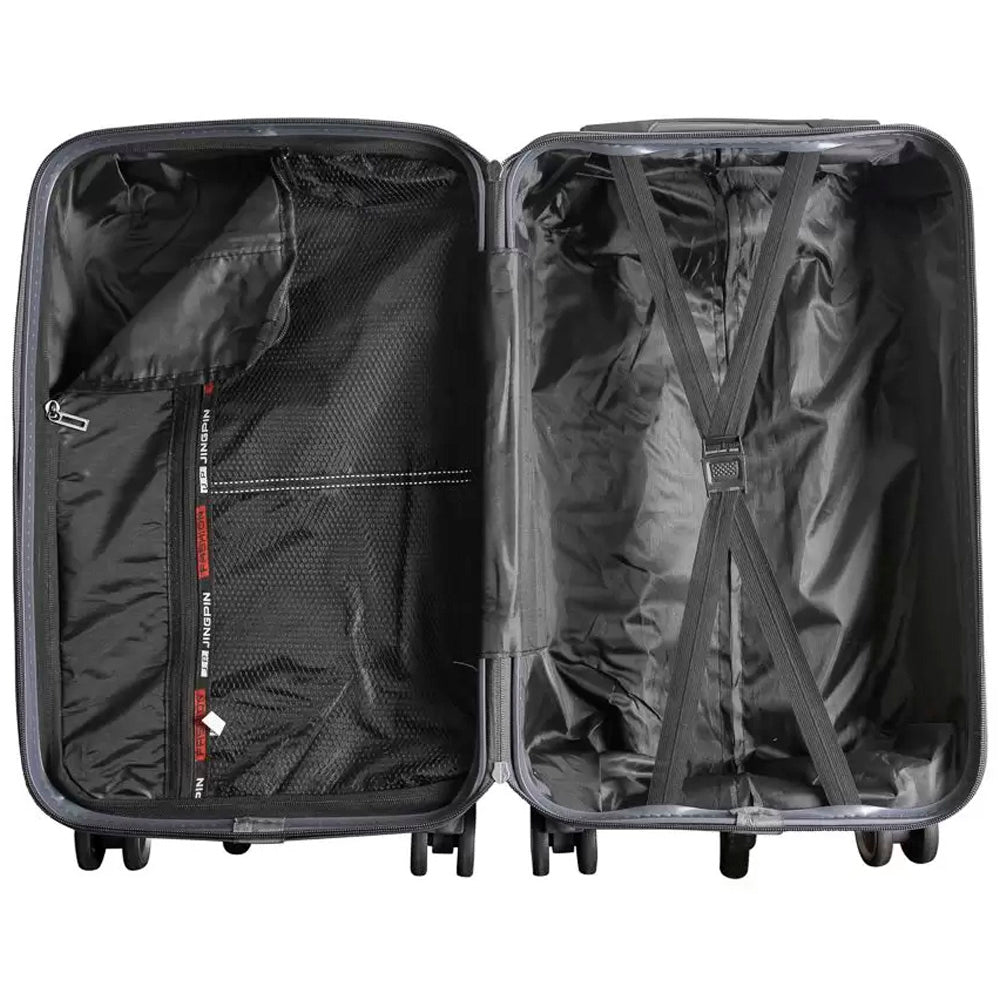 Conjunto de Malas Polipropileno 3 Peças P, M, G Rodas 360 - Canadá (Preto)