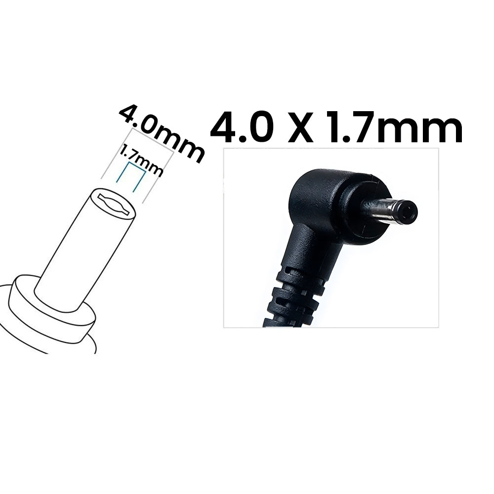 Cabo de Reparo Para Fonte Carregador Notebook Lenovo Pino 4.0 mm X 1.7 mm