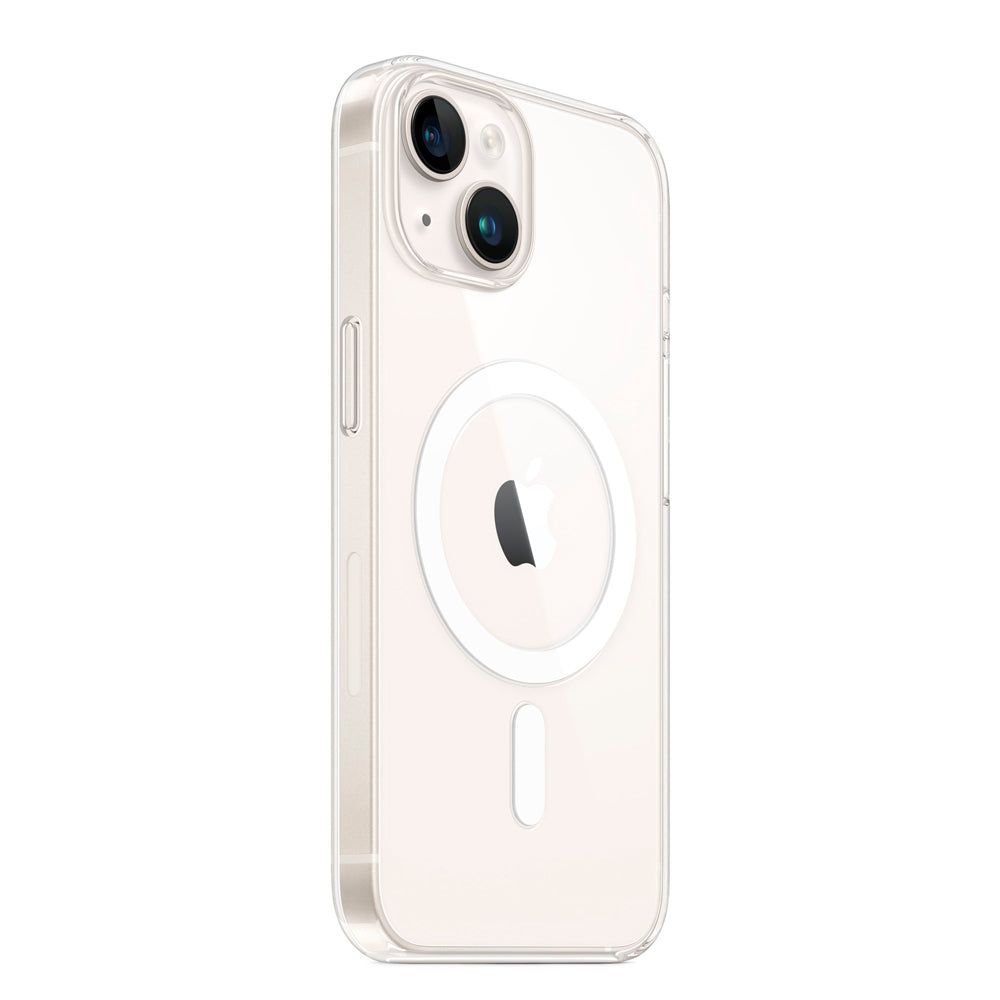 Capa Transparente, Com Suporte Para Carregamento Magnético, Para iPhone 14