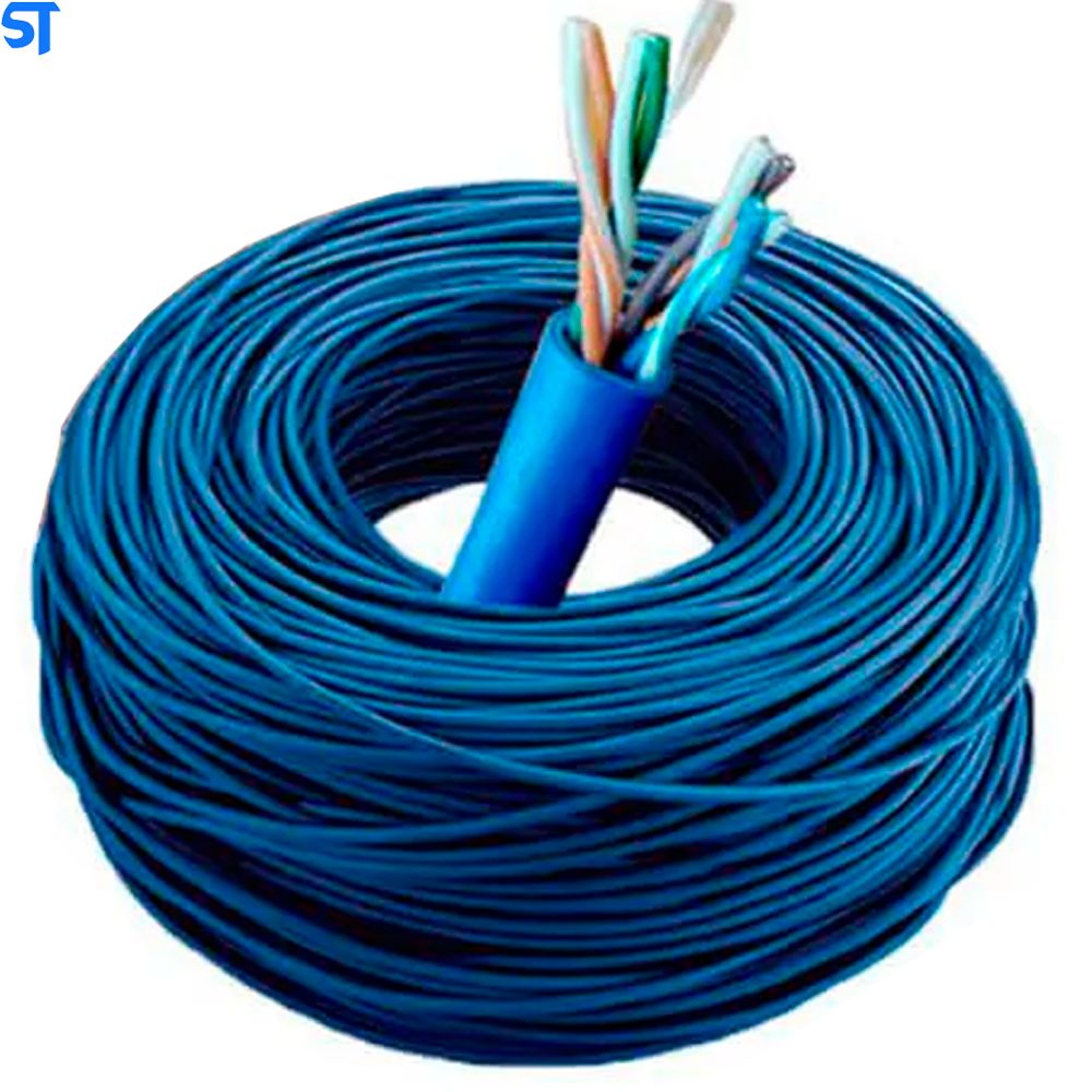 Caixa de Cabo de Rede Tex Cat5e Utp 4p 305M Azul