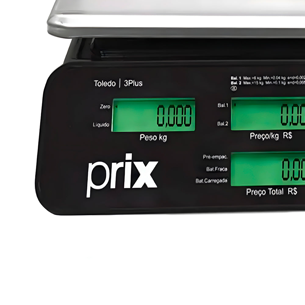 Balança Eletrônica Computadora de Bancada, Bivolt, Toledo Prix 3 Plus