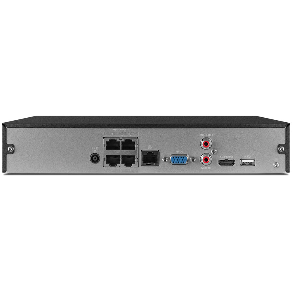 NVR Gravador de Vídeo Intelbras, Com 4 Canais, NVD 1404-P, Com 4 Portas PoE, Até 4K, Com HD de 1TB