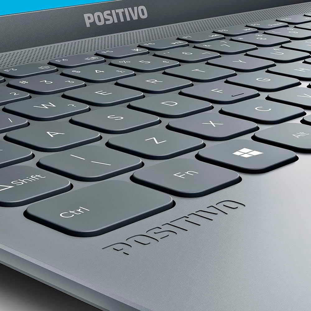 Notebook Positivo Motion Q464C-0 Intel Atom Quad-Core 4GB 64GB Windows 10 Home 14.1" Gray (USD)
