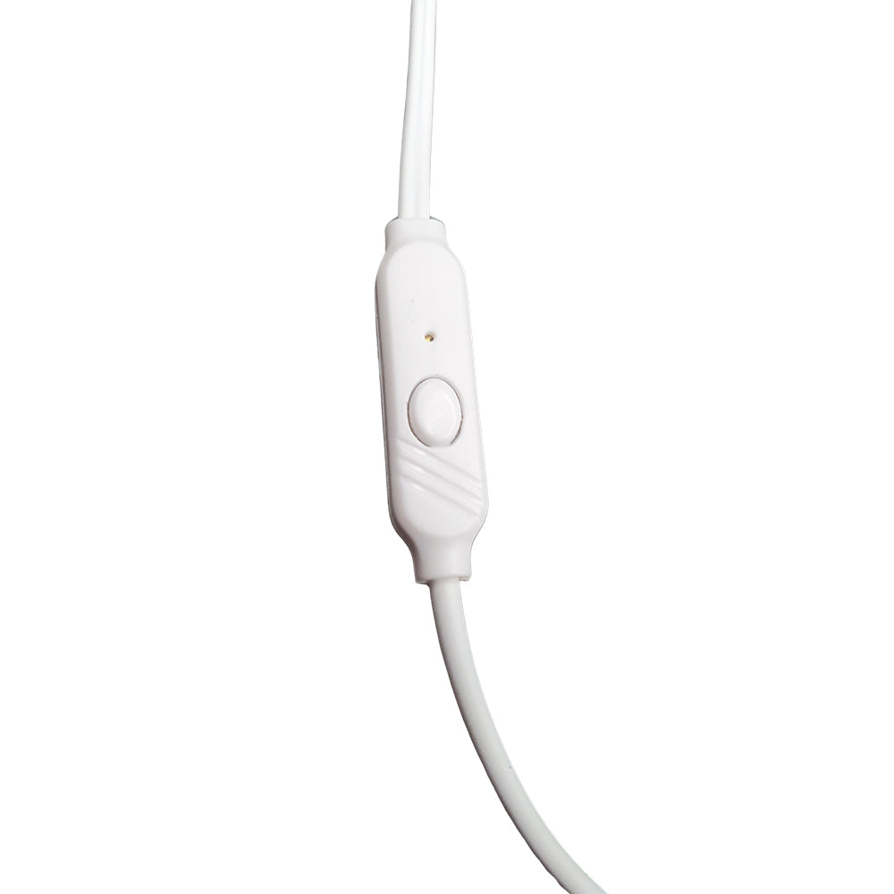 Fone de Ouvido Com Fio, Intra-Auricular, Super Bass, Com Microfone, Altomex, A-FN06- Branco