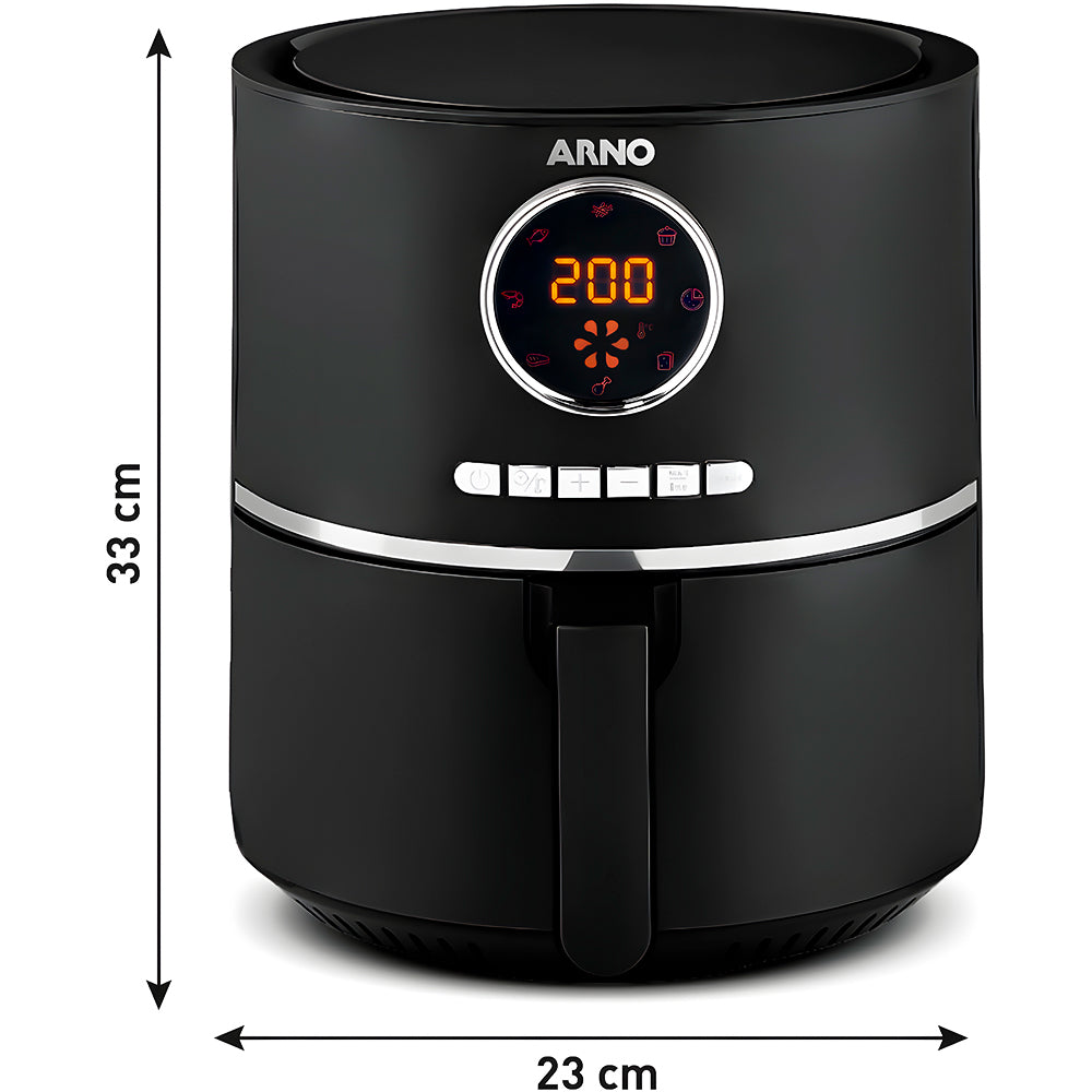 Fritadeira Sem Óleo Arno, Air fryer Ultra 4,2 Litros, 220V - Preta