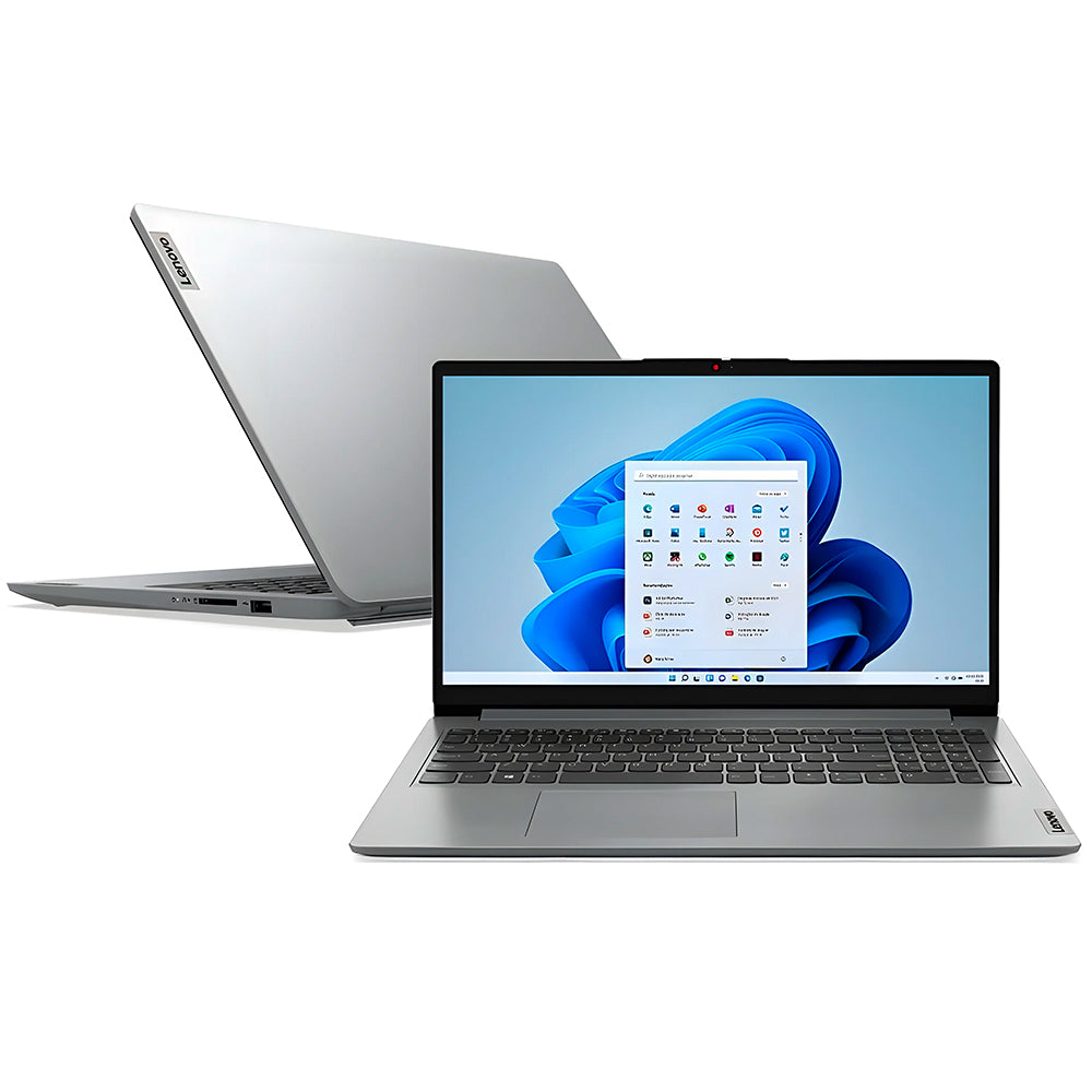 Notebook Lenovo Ideapad 1i, Intel Core i3-1215U, 8GB RAM, SSD 256GB, Tela 15.6" HD Windows 11 Home, Cinza
