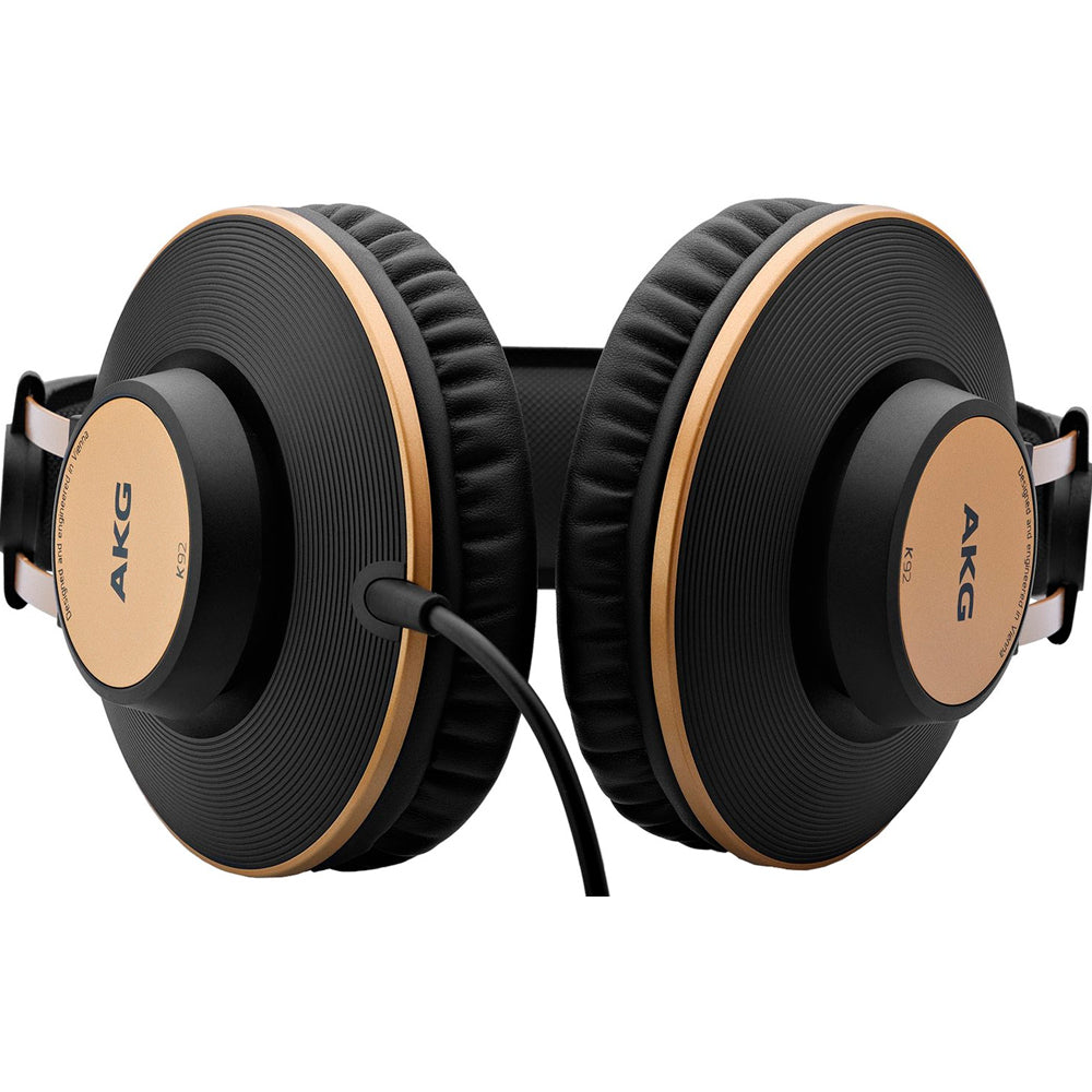 Fone de Ouvido AKG K92, Profissional, Preto e Dourado - 64726