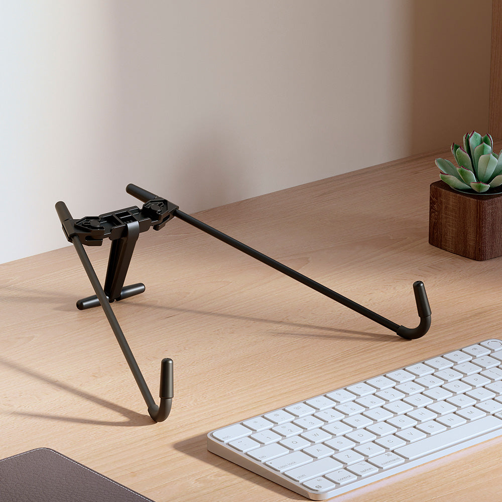 Suporte Para Notebook, Ergonômico, Ajustável, Reliza Light, Conforto e Estabilidade - Preto