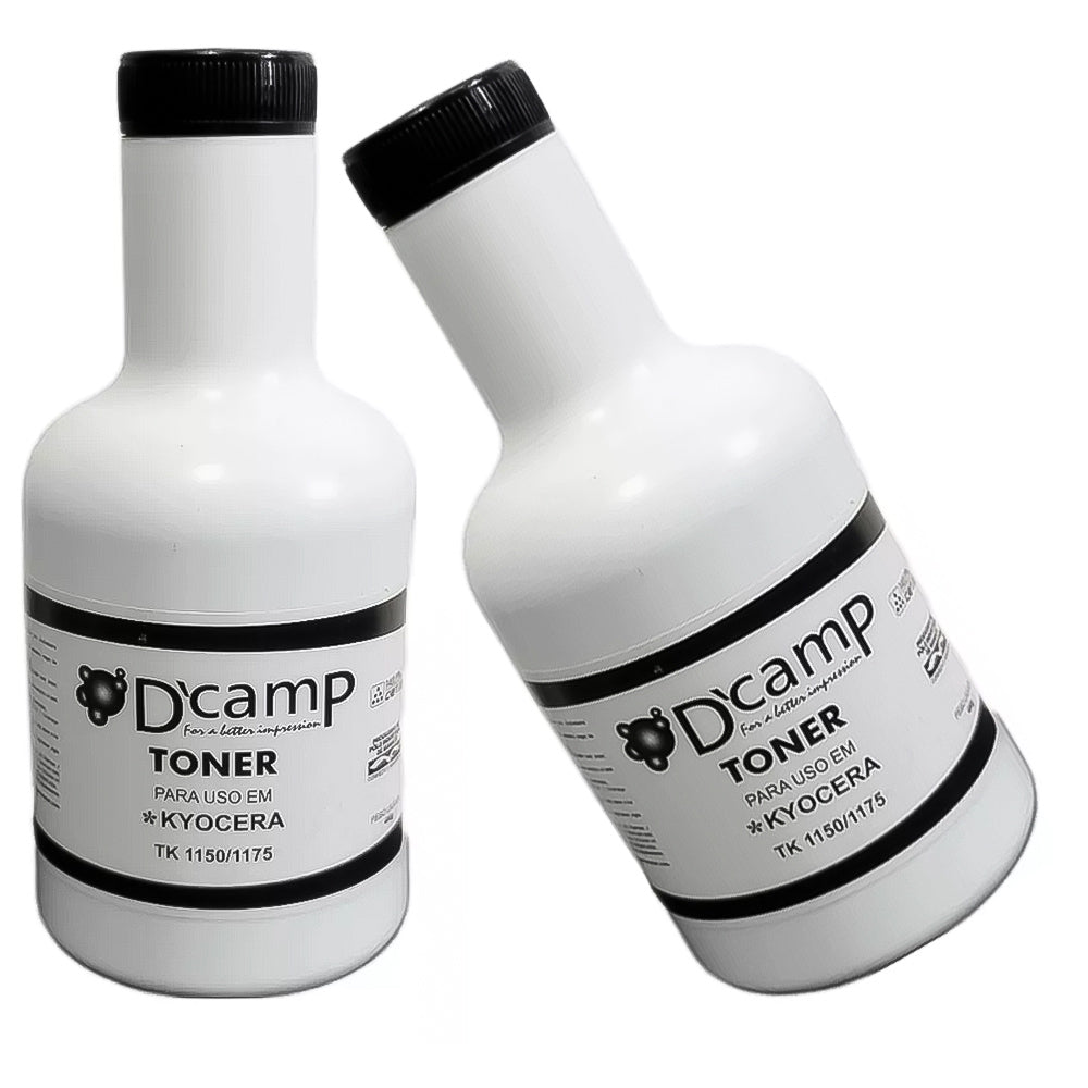 Refil Toner D'camp Para Kyocera TK 1150/1175 Fs1035 1135 1120 1060 M2040 (300gr)