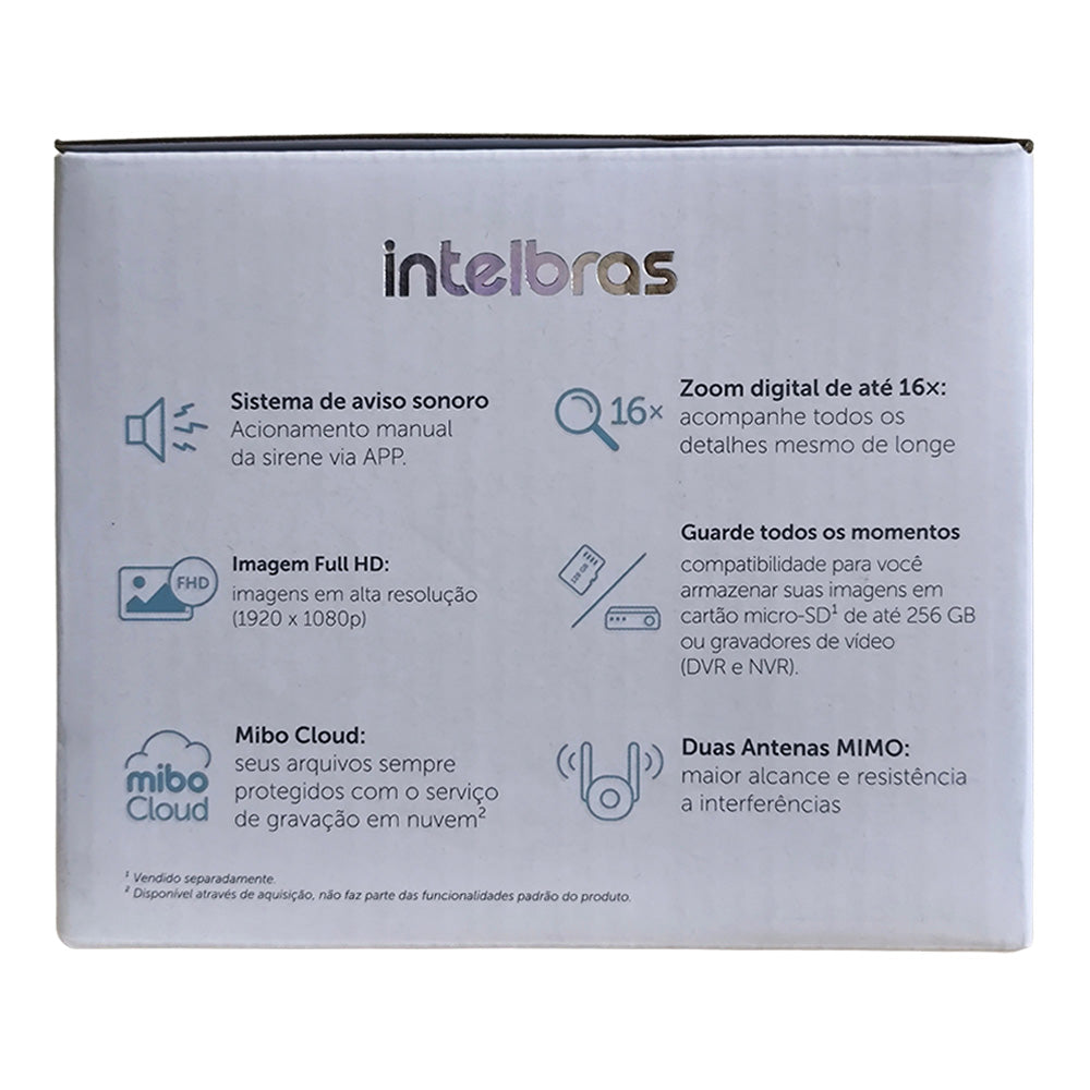 Câmera de Segurança Intelbras IP, iM5+ Full Color, Wi-Fi, Full HD, Compatível Com Alexa e Google, Branca