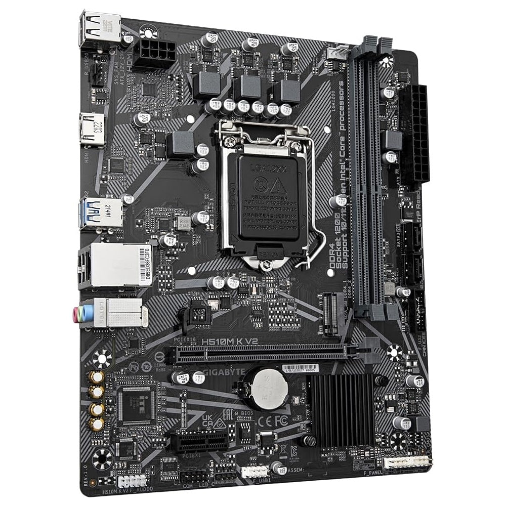 Placa Mãe Gigabyte H510M K V2 M.2, LGA 1200, DDR4 até 64GB, 10ª/11ª Geração Intel, HDMI
