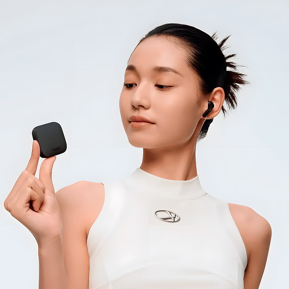 Fone de Ouvido Xiaomi Sem Fio, Redmi Buds 6 Active, Bass Boost, Bluetooth 5.4, Duração de 30 Horas - Preto