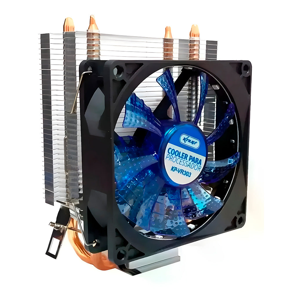 Cooler Fan Para Processador 90mm Alta Eficiência Com LED 2100 RPM Knup- KP-VR303