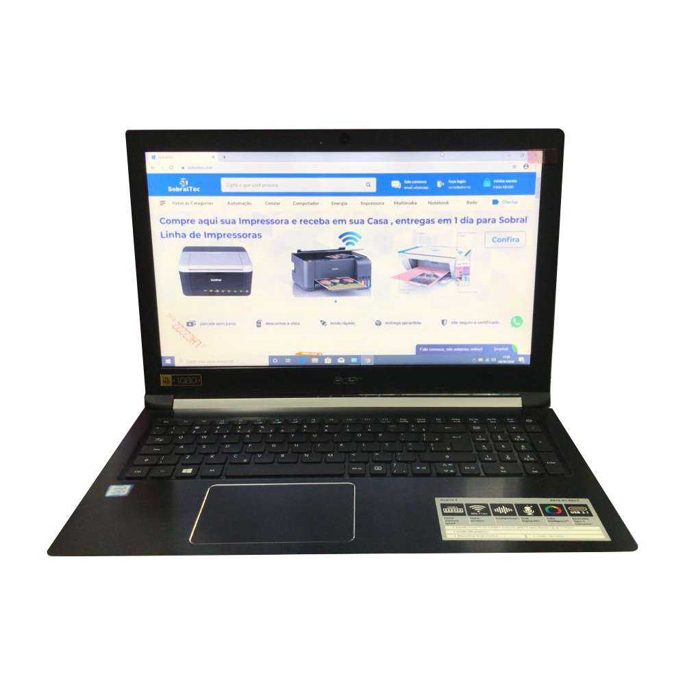 Notebook Acer A515 Core i5 Hd de 1Tb Memória Ram DDr3 de 4Gb Semi Novo