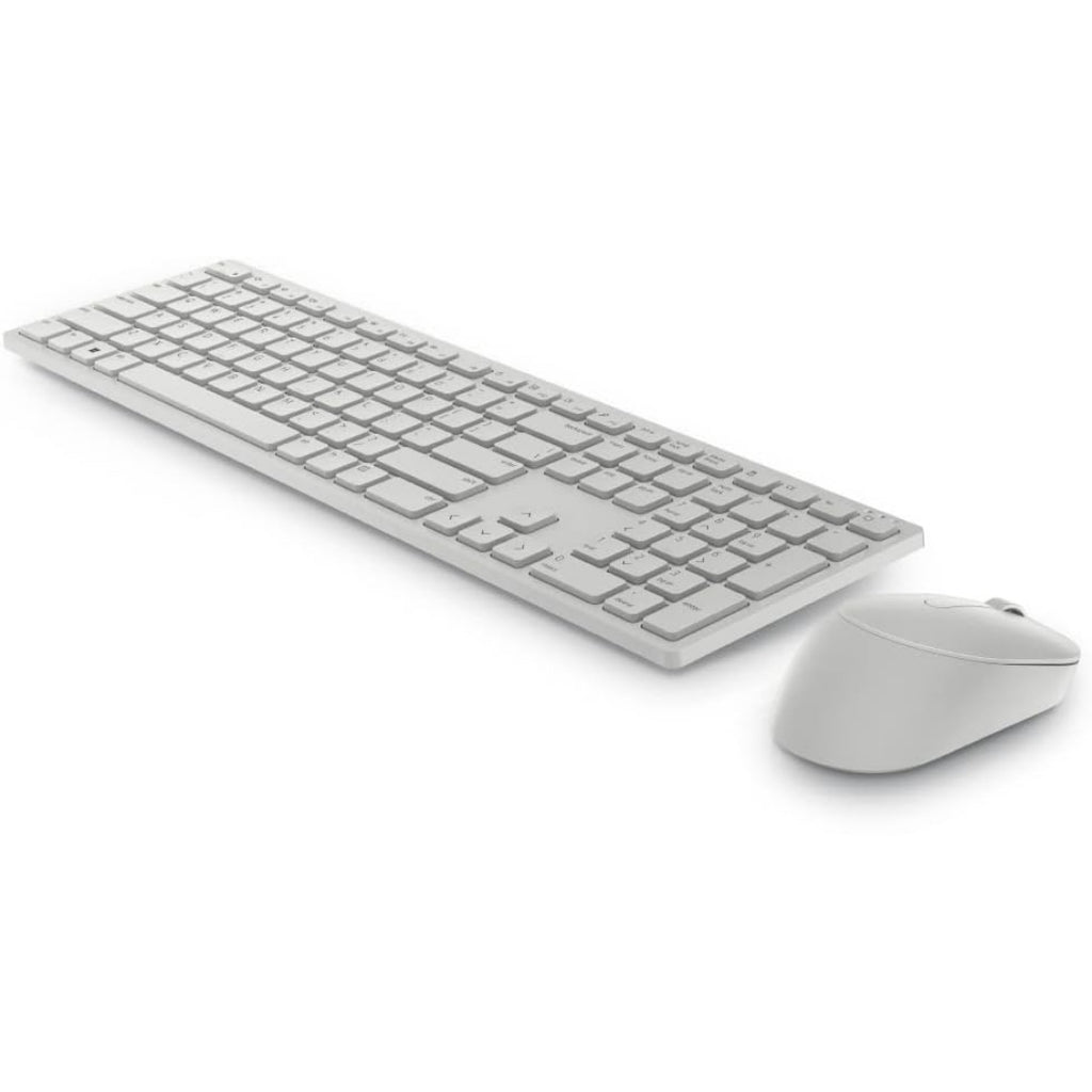 Kit Teclado e Mouse Sem Fio Dell Pro, KB3121Wt, ABNT2, Até 4.000 DPI, Bluetooth 2.4GHz, Branco