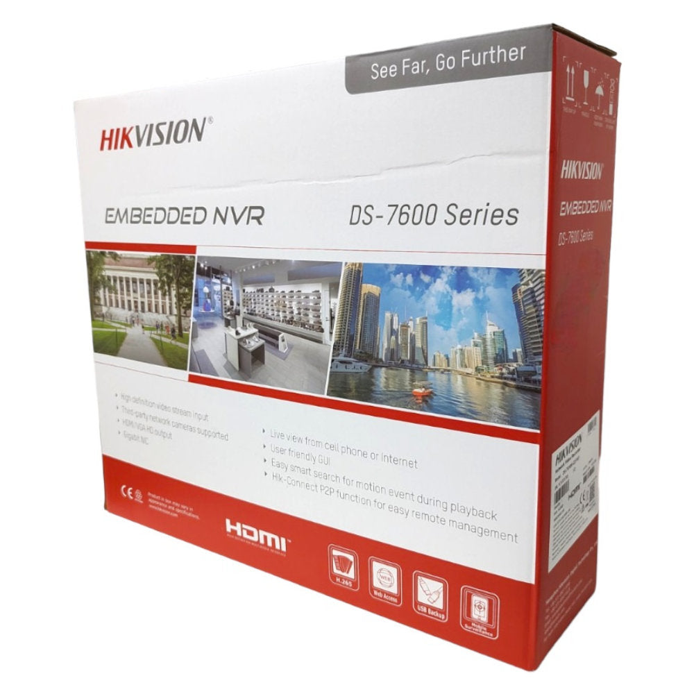 NVR Hikvision DS-7616NI-Q2/16P, 16 Canais IP, 4K Ultra HD, 16 Portas PoE, H.265+, HDMI/VGA