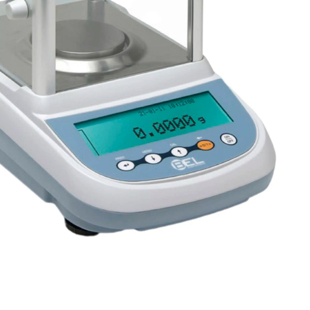 Balança Analítica BEL M214Ai 220 g x 0,0001 g, Calibração Automática, Prato Ø 80 mm, LCD Retroiluminado