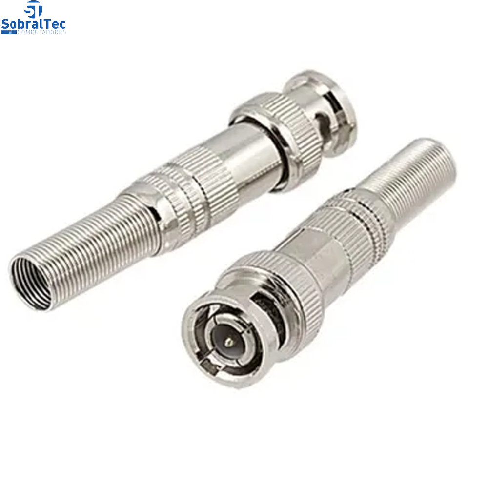 Conector Bnc Metálico Mola 4mm Parafusado