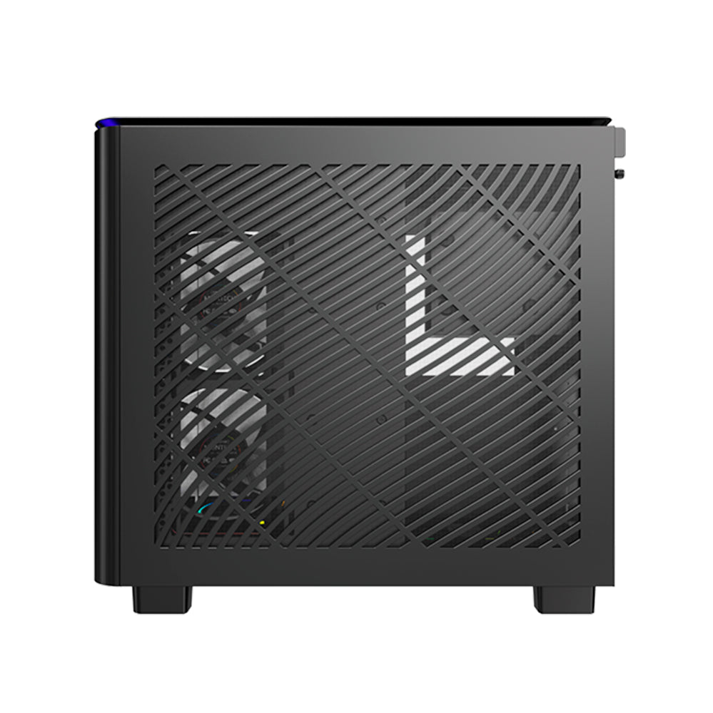Gabinete Gamer Montech King 95 Pro, ARGB, Mid Tower ATX, Vidro Temperado, Sem Fonte, Com 6 Fans - Preto