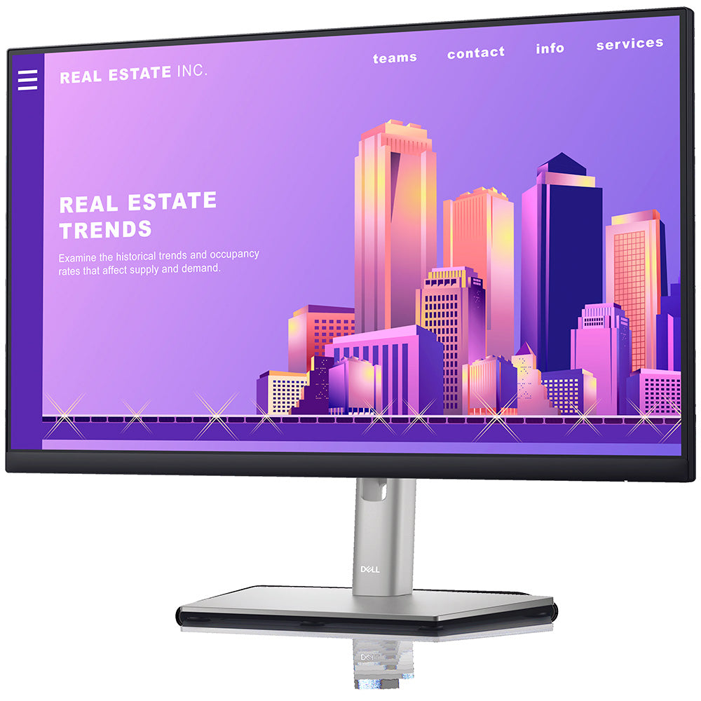 Monitor Dell P2422h, 23.8" Full HD, Com Ajustes, Cabo DP / HDMI / USB