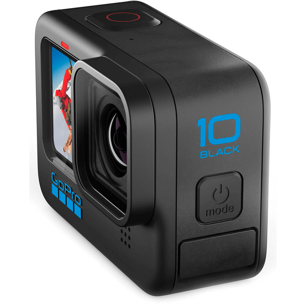 Câmera GoPro HERO10 Black, Vídeos 5.3K 60, Fotos 23MP, Chip GP2, HyperSmooth 4.0, Live Streaming 1080p, Conexão Nuvem