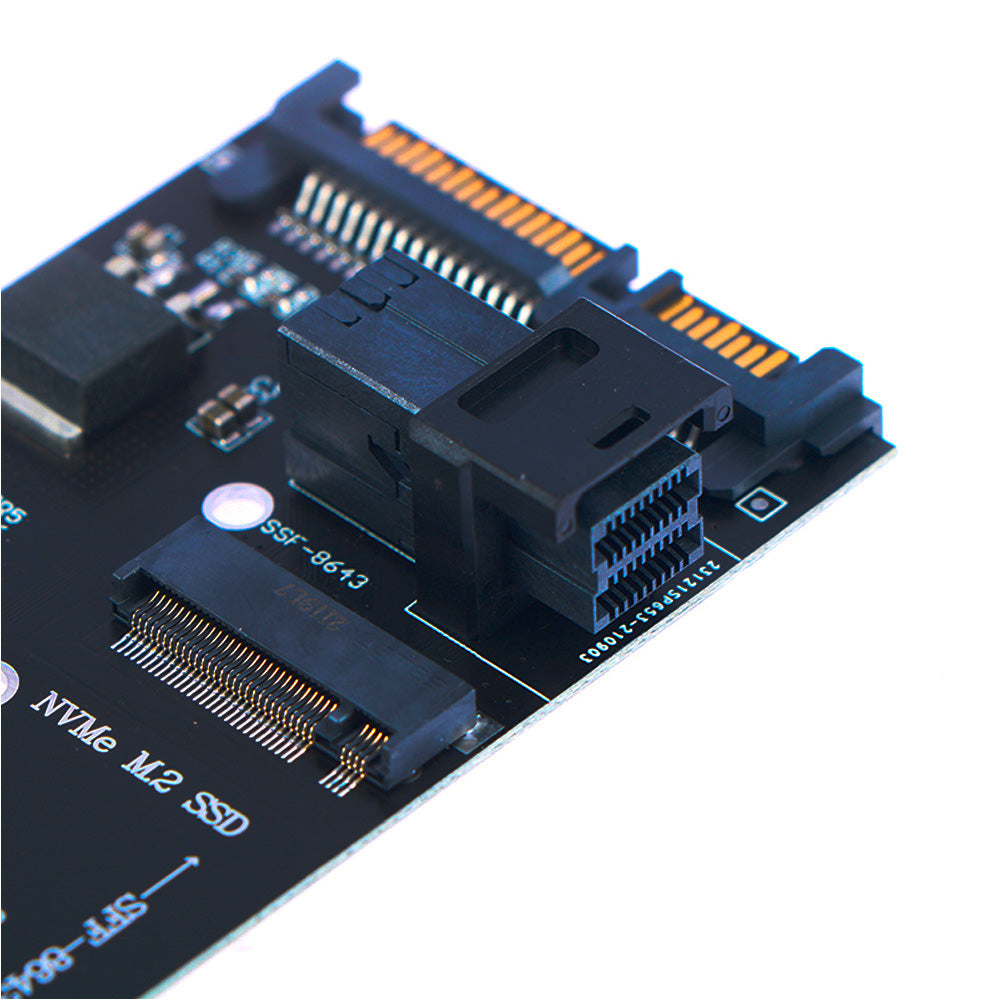 Placa Adaptadora de SATA 22 Pinos Para M.2 Sata, e de SFF-8643 Para M.2 NVMe