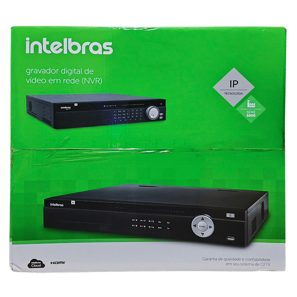 NVR Gravador Digital de Vídeo Intelbras, Em Rede, 24 Canais, NVD 5124, Até 4K
