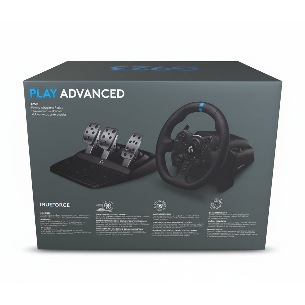 Volante Logitech G923 para Xbox Series X|S, Xbox One e PC Force Feedback TRUEFORCE - Preto