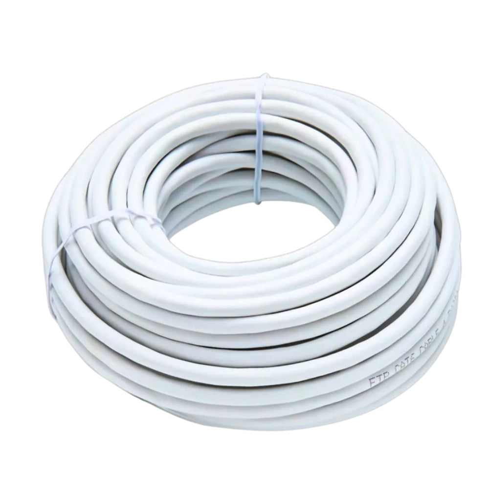 Cabo de Rede Cat.6, PC-ETH6U100, 10 Metros,  Patch Cord, PlusCable - Branco