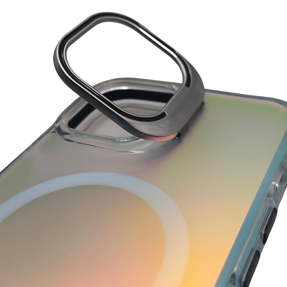 Capa Holográfica, Com Suporte Para Carregamento Magnético, Para iPhone 14 e 13