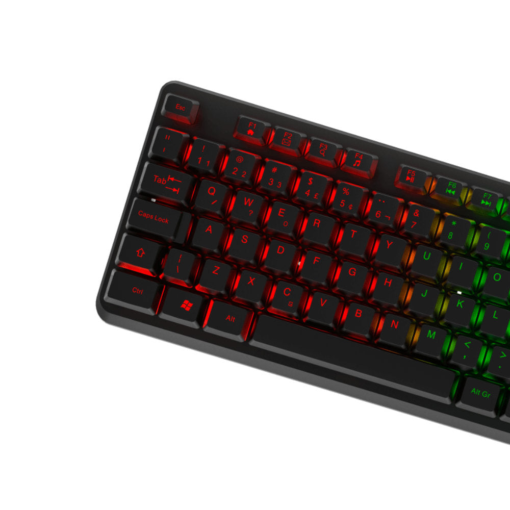 Combo Gamer Evolut EG54 Starter 4 em 1 Teclado ABNT2 Rainbow LED + Mouse 1600DPI + Headset P2 + Mousepad