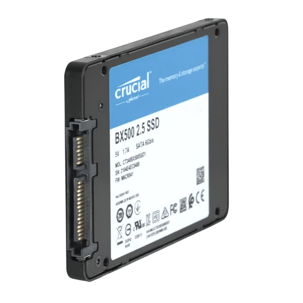 SSD Crucial BX500 2TB 2.5" SATA III, 3D NAND, Leitura 540MB/s, Gravação 500MB/s, CT2000BX500SSD1