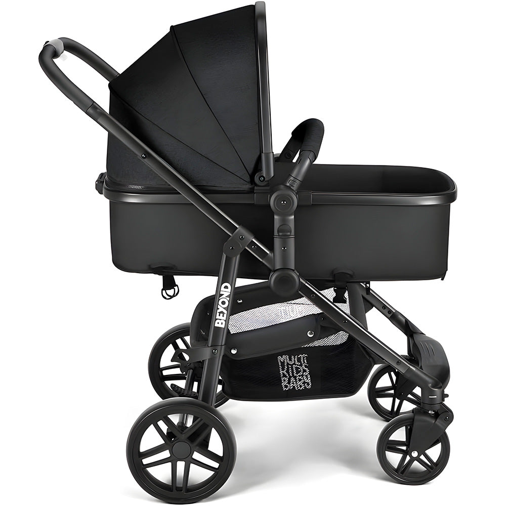 Carrinho Passeio Beyond 2 Em 1 Assento Moisés 0-15kgs Preto Multikids Baby - BB428