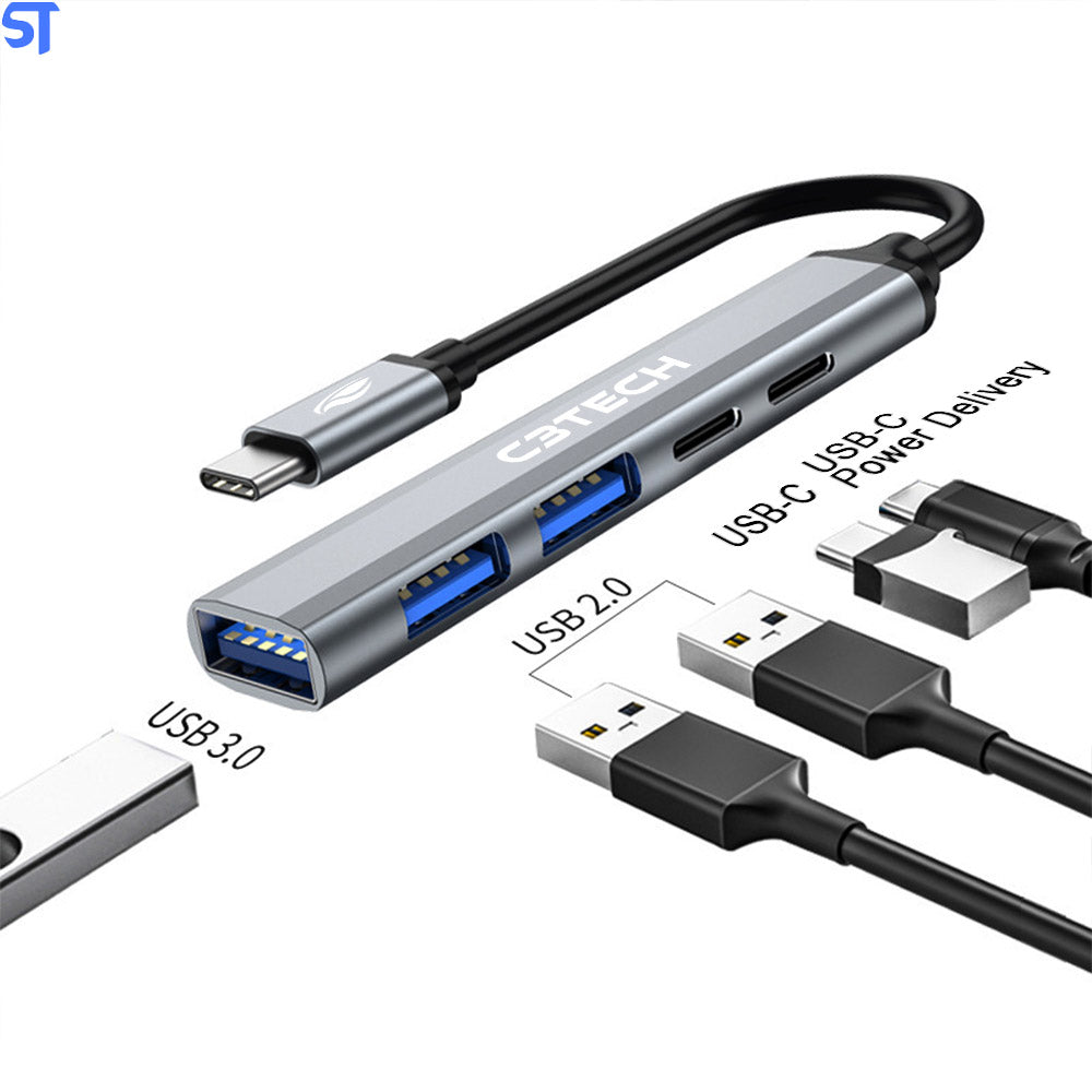 Hub USB-C 3.0 Com 5 Portas HU-P300SI C3Tech