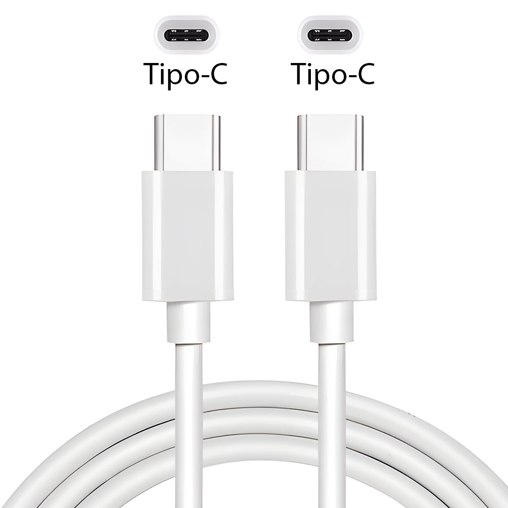 Cabo USB-C Para USB-C, Dados e Carga, 1 Metro de Comprimento, IP 15, Lehmox, LE-478