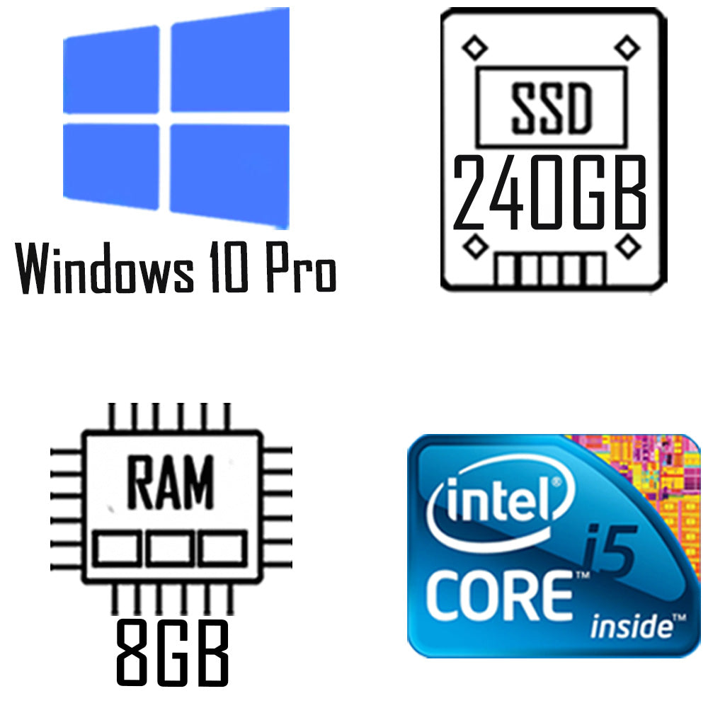 Computador Intel Core i5 - 8GB RAM -SSD 240GB- Windows 10 Pro